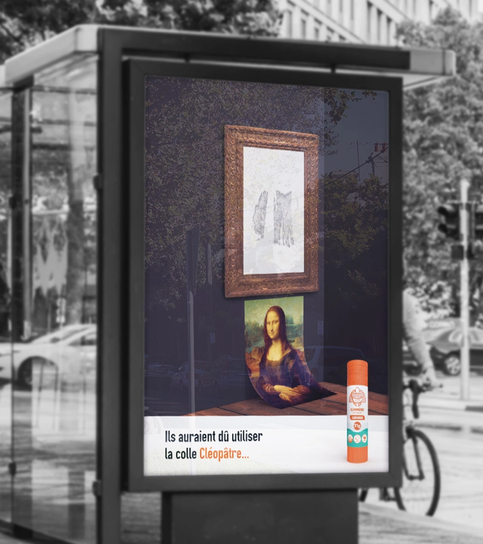 Affiche abris bus Cléopâtre