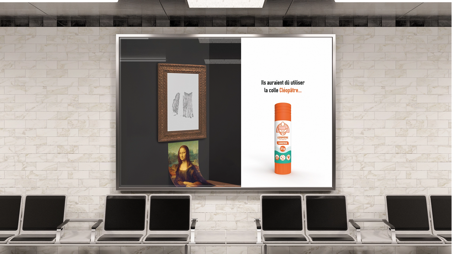 Affiche métro Cléopâtre